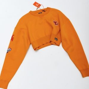 NWT,  Crop Superdry Varsity Sweater
